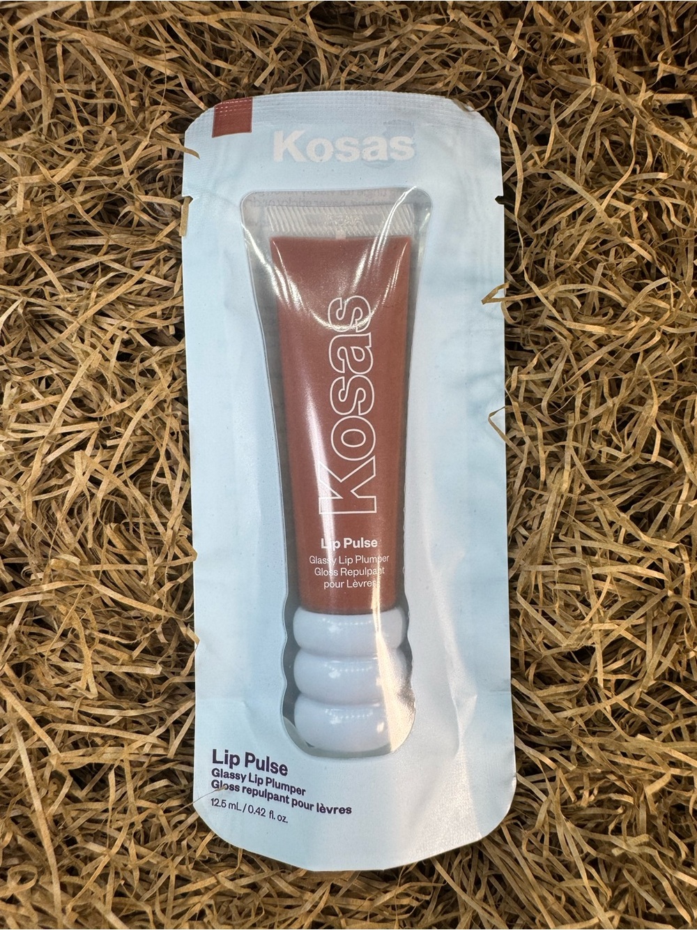 Kosas Lip Pulse Glassy Lip Plumper Gloss - Sixth Sense - sheer warm beige